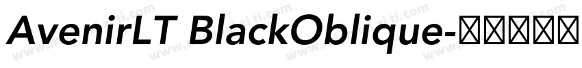 AvenirLT BlackOblique字体转换